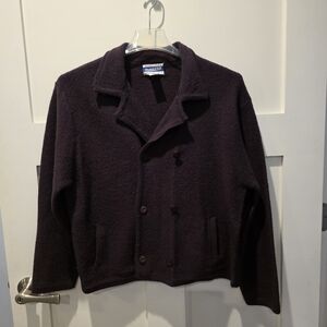 Vintage Pendleton plum purple 100% Virgin wool blazer Grandma Chic L
